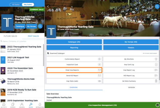 APP - EMAIL INSP REPORTS